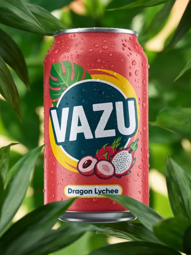 A vivid tropical beverage spot.