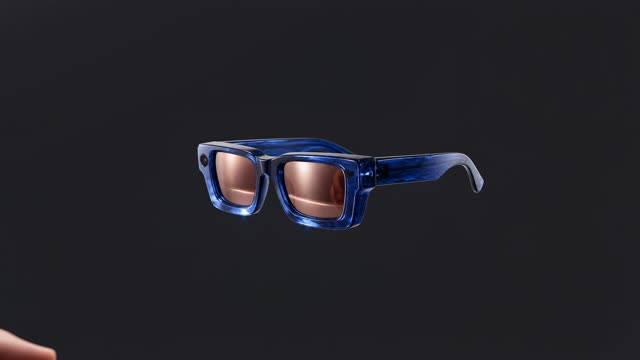 A clean eyewear product reveal.