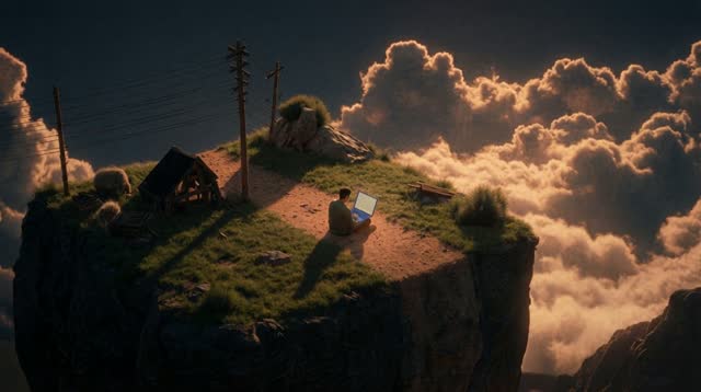 A quiet creative escape on an island above the clouds.